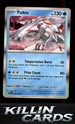 Palkia 040/182 Pokemon Rare SV04: Paradox Rift Card NM