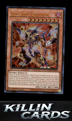 1st Edition Volcanic Emperor LD10-EN018 YuGiOh Ultra Rare Legendary Duelists: So
