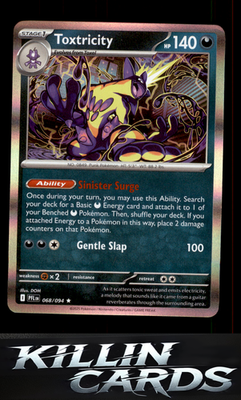 Toxtricity 068/094 Pokemon Rare ME02: Phantasmal Flames Card NM