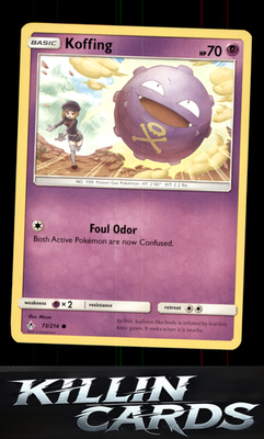 Koffing 73/214 Pokemon Common SM - Unbroken Bonds Card LP