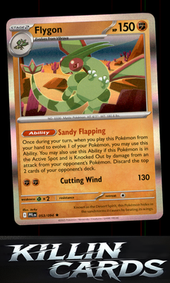 Reverse Holofoil Flygon - 053/094 053/094 Pokemon Rare ME02: Phantasmal Flames C