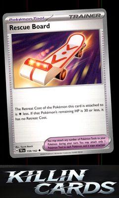 Rescue Board 159/162 Pokemon Uncommon SV05: Temporal Forces Card NM
