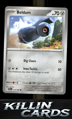Beldum 113/162 Pokemon Common SV05: Temporal Forces Card NM