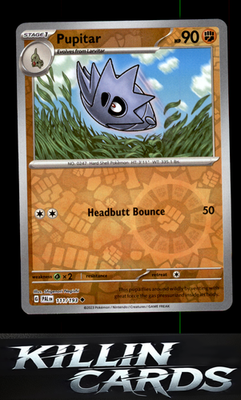 Reverse Holofoil Pupitar 111/193 Pokemon Uncommon SV02: Paldea Evolved Card NM