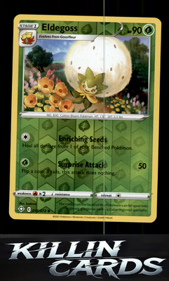 Reverse Holofoil Eldegoss 015/072 Pokemon Uncommon Shining Fates Card NM