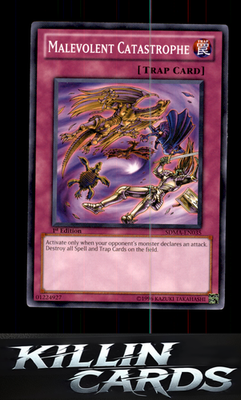 1st Edition Malevolent Catastrophe SDMA-EN035 YuGiOh Common Structure Deck: Mari