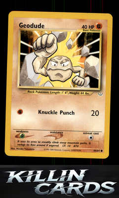 Geodude 44/64 Pokemon Common Neo Revelation Card LP