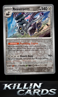 Reverse Holofoil Revavroom 142/198 Pokemon Rare SV01: Scarlet & Violet Base Set