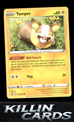 Yamper 052/163 Pokemon Common SWSH05: Battle Styles Card NM