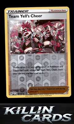 Reverse Holofoil Team Yell's Cheer 149/172 Pokemon Uncommon SWSH09: Brilliant St