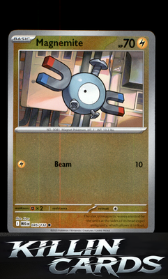 Reverse Holofoil Magnemite 045/132 Pokemon Common ME01: Mega Evolution Card NM