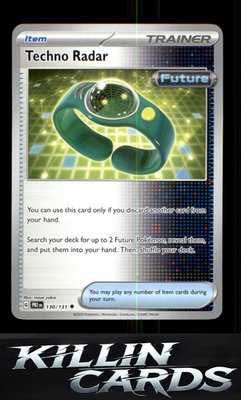 Techno Radar 130/131 Pokemon Uncommon SV: Prismatic Evolutions Card NM