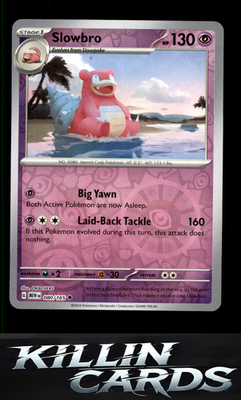 Reverse Holofoil Slowbro 080/165 Pokemon Uncommon SV: Scarlet & Violet 151 Card