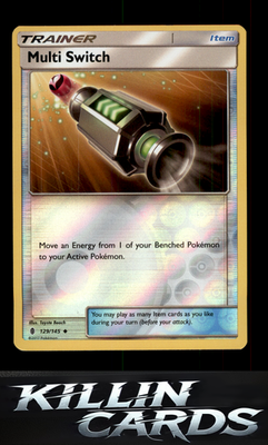 Reverse Holofoil Multi Switch 129/145 Pokemon Uncommon SM - Guardians Rising Car