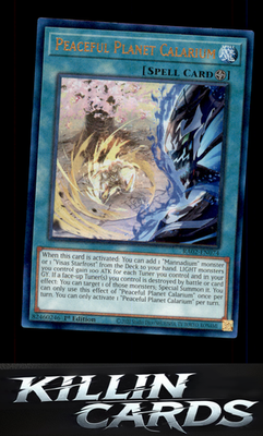 1st Edition Peaceful Planet Calarium (UR) RA02-EN074 YuGiOh Ultra Rare 25th Anni