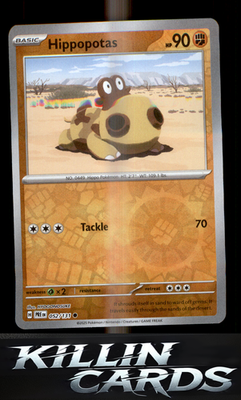 Reverse Holofoil Hippopotas 052/131 Pokemon Common SV: Prismatic Evolutions Card