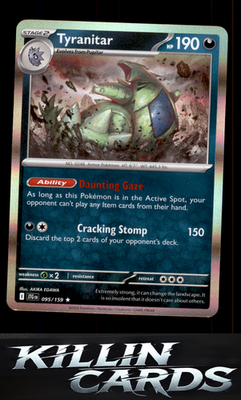 Tyranitar 095/159 Pokemon Rare SV09: Journey Together Card NM