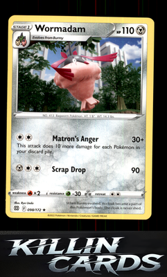 Wormadam (98) 098/172 Pokemon Rare SWSH09: Brilliant Stars Card NM