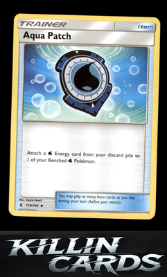 Aqua Patch 119/145 Pokemon Uncommon SM - Guardians Rising Card LP