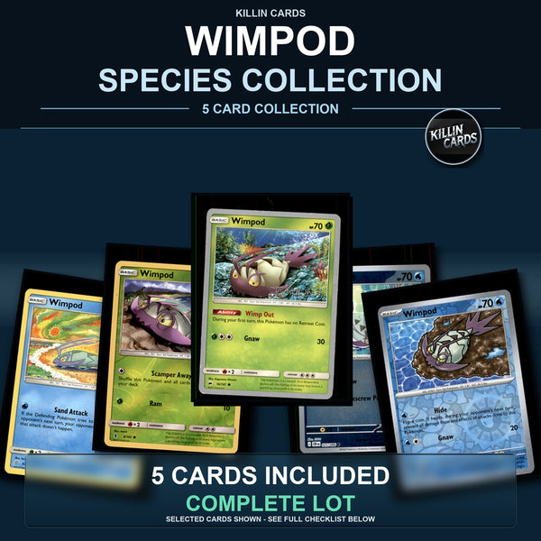 Pokemon TCG Wimpod Species Collection 5 Different Cards