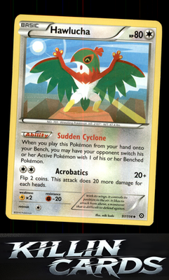 Hawlucha 97/114 Pokemon Uncommon XY - Steam Siege Card NM