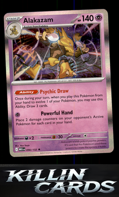 Alakazam 056/132 Pokemon Rare ME01: Mega Evolution Card NM