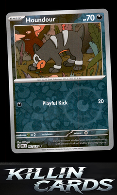 Reverse Holofoil Houndour 062/131 Pokemon Common SV: Prismatic Evolutions Card N