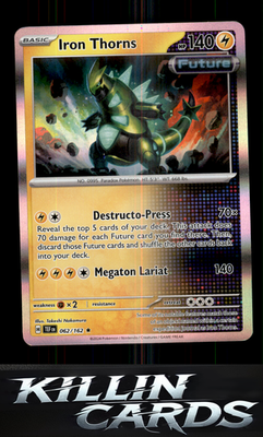 Iron Thorns 062/162 Pokemon Rare SV05: Temporal Forces Card NM