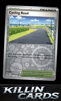 Reverse Holofoil Cycling Road 157/165 Pokemon Uncommon SV: Scarlet & Violet 151