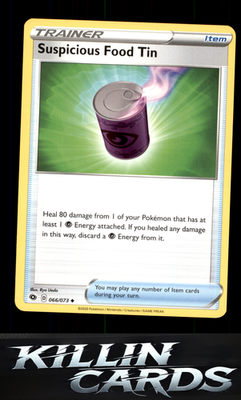 Suspicious Food Tin 66/73 Pokemon Uncommon Champion's Path Card NM