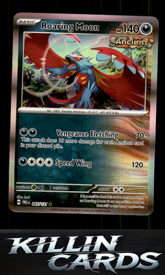 Roaring Moon 065/131 Pokemon Rare SV: Prismatic Evolutions Card NM