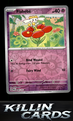 Reverse Holofoil Flabebe 086/167 Pokemon Common SV06: Twilight Masquerade Card N