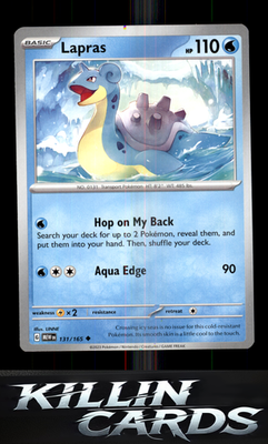 Lapras 131/165 Pokemon Uncommon SV: Scarlet & Violet 151 Card NM
