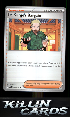 Lt. Surge's Bargain - 120/132 120/132 Pokemon Uncommon ME01: Mega Evolution Card