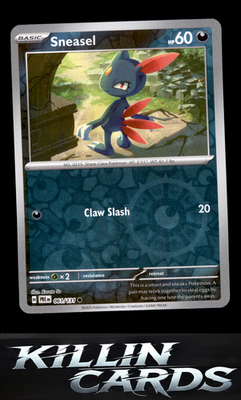 Reverse Holofoil Sneasel 061/131 Pokemon Common SV: Prismatic Evolutions Card NM