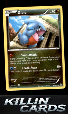 Gible (87) 87/124 Pokemon Common Dragons Exalted Card LP