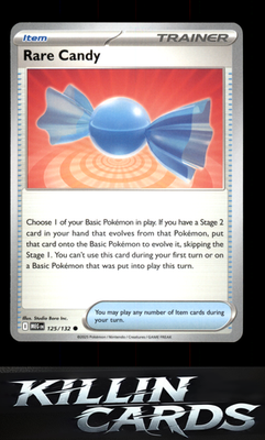 Rare Candy - 125/132 125/132 Pokemon Common ME01: Mega Evolution Card NM