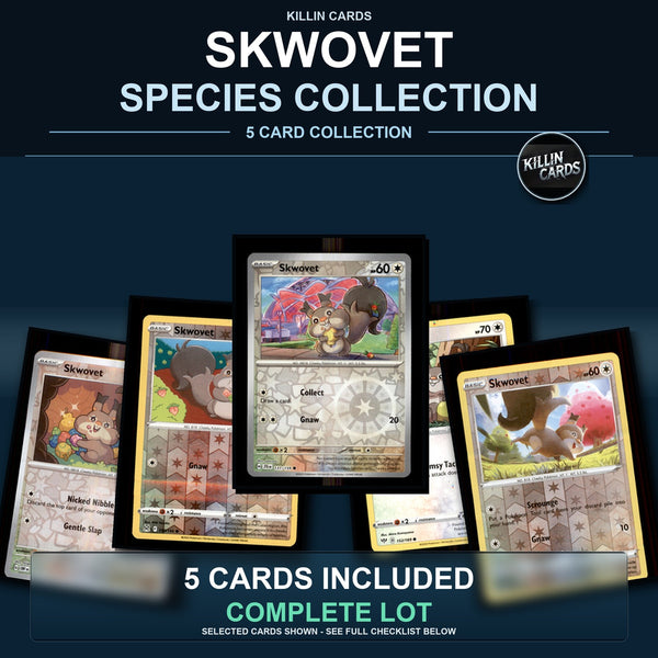 Pokemon TCG Skwovet Species Collection 5 Different Cards