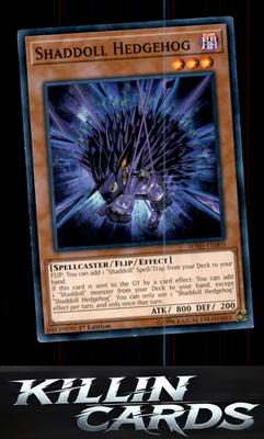1st Edition Shaddoll Hedgehog SDSH-EN005 YuGiOh Common Structure Deck: Shaddoll