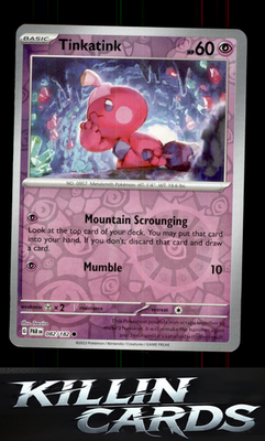 Reverse Holofoil Tinkatink - 082/182 082/182 Pokemon Common SV04: Paradox Rift C