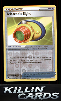 Reverse Holofoil Telescopic Sight 160/185 Pokemon Uncommon SWSH04: Vivid Voltage