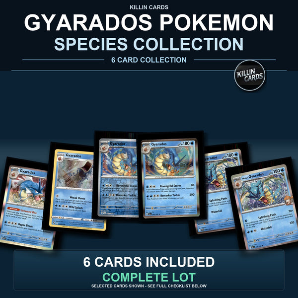 Pokemon TCG Gyarados Pokemon Species Collection 6 Different Cards Collection