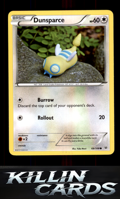 Dunsparce 68/108 Pokemon Common XY - Roaring Skies Card LP