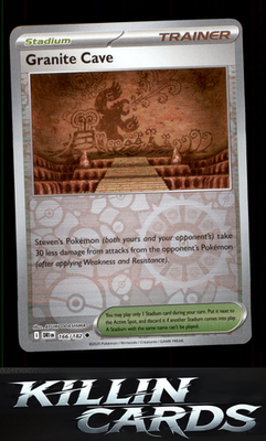 Reverse Holofoil Granite Cave 166/182 Pokemon Uncommon SV10: Destined Rivals Car