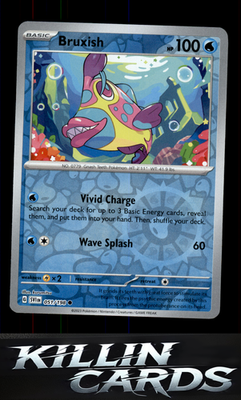 Reverse Holofoil Bruxish 051/198 Pokemon Common SV01: Scarlet & Violet Base Set
