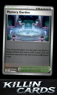 Reverse Holofoil Mystery Garden - 122/132 122/132 Pokemon Uncommon ME01: Mega Ev