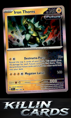 Iron Thorns 062/162 Pokemon Rare SV05: Temporal Forces Card NM