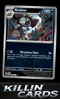 Reverse Holofoil Grafaiai 092/132 Pokemon Common ME01: Mega Evolution Card NM