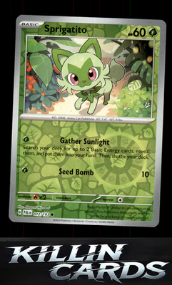 Reverse Holofoil Sprigatito - 012/193 012/193 Pokemon Common SV02: Paldea Evolve