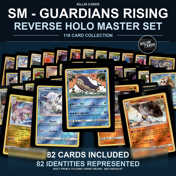 Pokemon TCG SM - Guardians Rising Reverse Holo Master Set 82 Reverse Holo Card